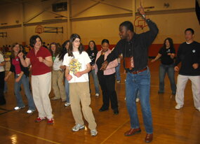 Teaching Burkinabe Dances at Global Fest