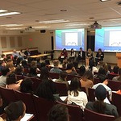 lecture room full of students
